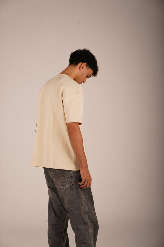 Oversized T-Shirt - Beige