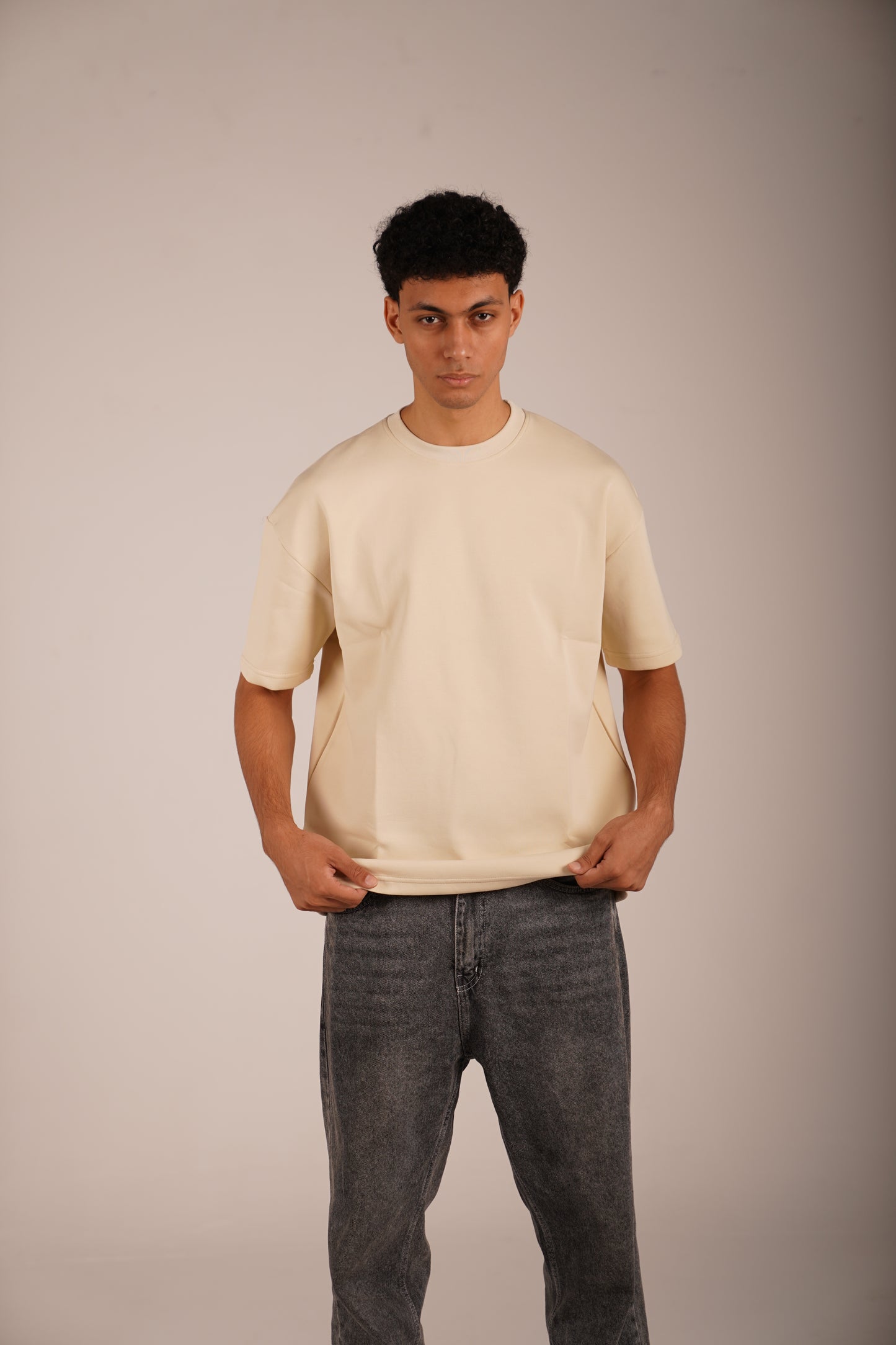 Oversized T-Shirt - Beige