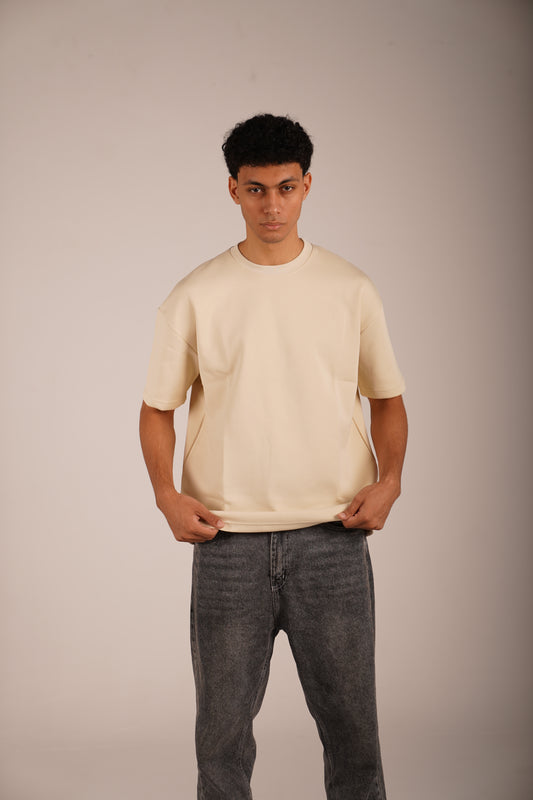 Oversized T-Shirt - Beige